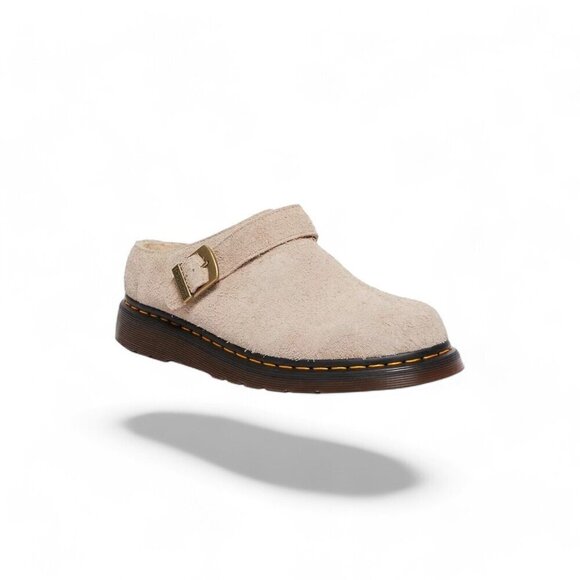 Dr. Martens Isham Taupe Shearling Slingback Mules Sandals Unisex US W-9 M-8 _A1 - Picture 12 of 16